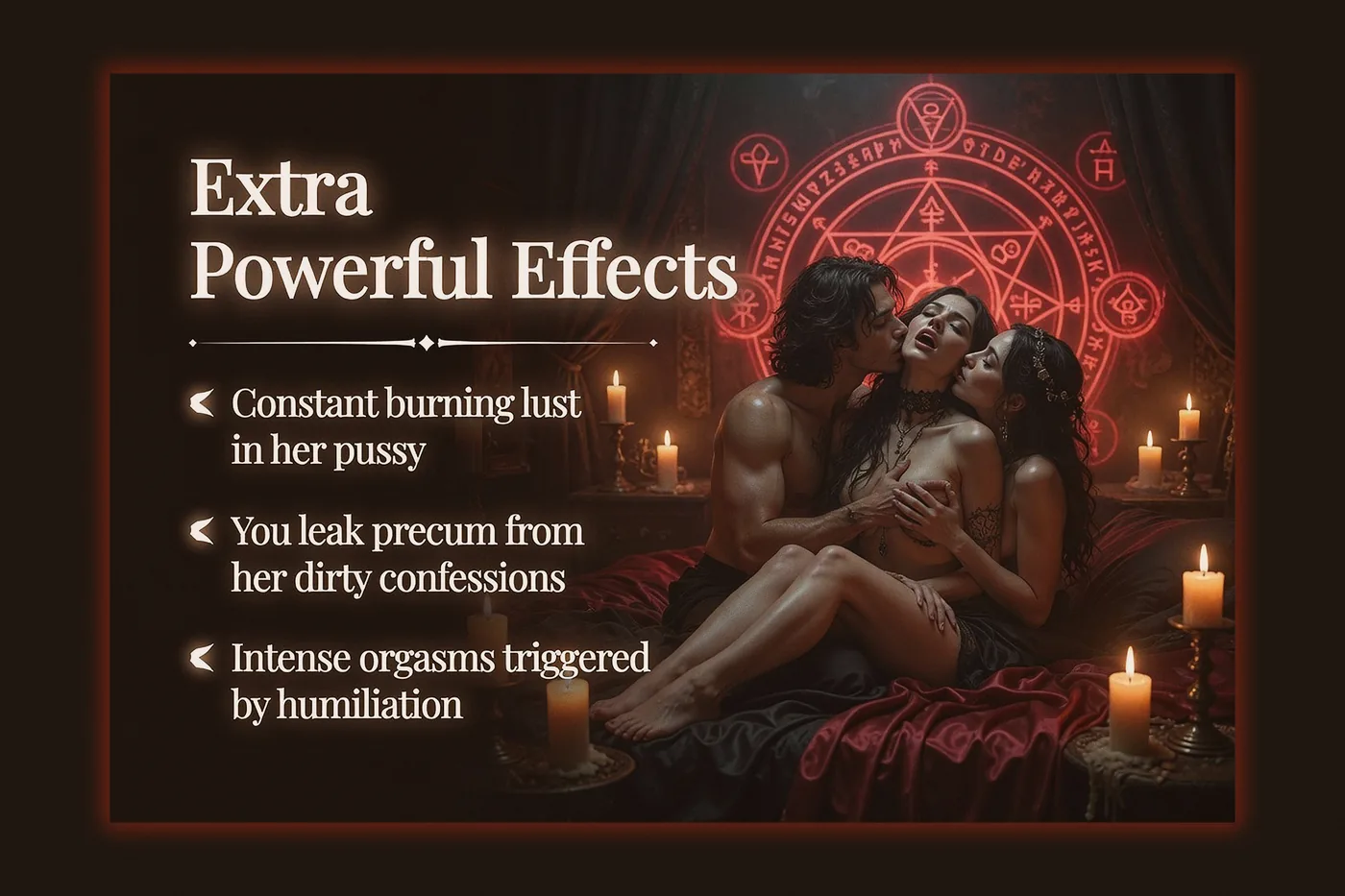 Hotwife spell graphic describing additional consensual adult fantasy options and personalized effects.